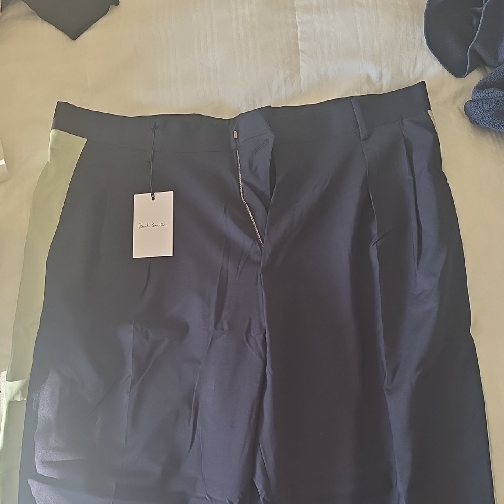 Paul Smith Dark Blue and Olive Men's Pants